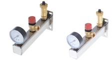 Aqbau® Groupe De Sécurité En Acier Inoxydable Pour Chauffage Et Eau Potable