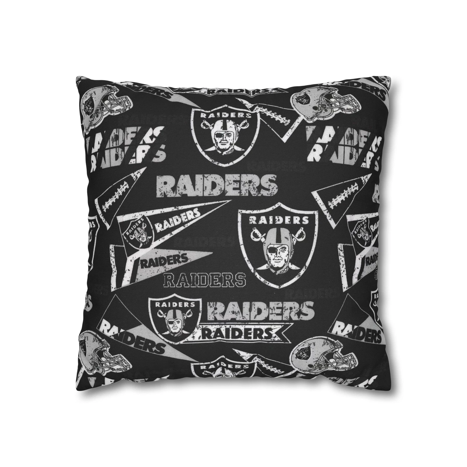 Las Vegas Raiders Spun Square Throw Pillow