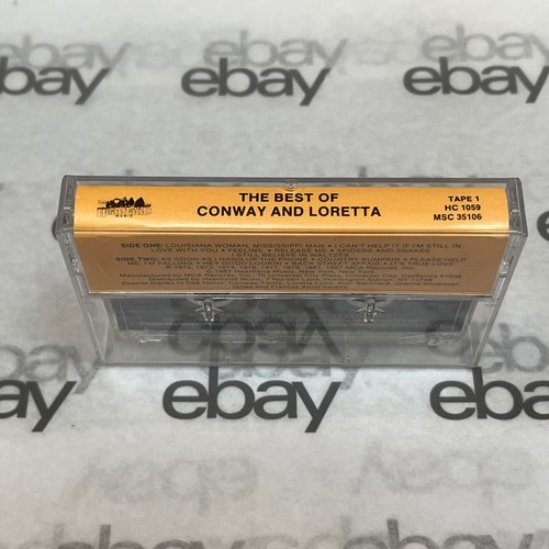 The Best of Conway and Loretta Cassette Tape #1 Heartland Music 1972 Tested - Picture 5 of 5
