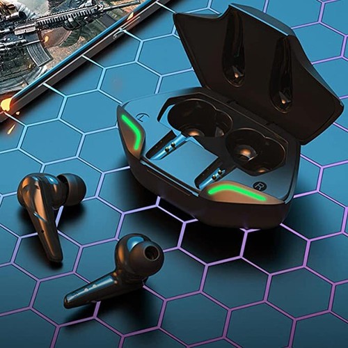 TWS BLUETOOTH KOPFHÖRER 5.2 WIRELESS MIT EXTRA TIEFEN BÄSSEN SCHWARZ - Bild 11 von 16