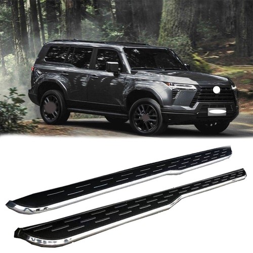 Running Board fits for Lexus GX550 2024 2025 Side Step 2PCS NerfBars Silver Edge - Picture 1 of 4