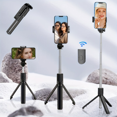 Anti-shake mobile Selfie Stick Travel portable floor tripod - for iPhone Android