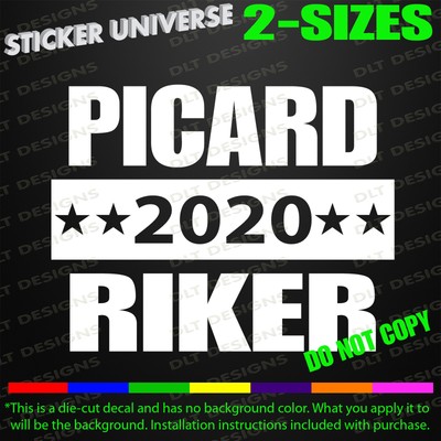 TNG Next Gen 2020 Funny Election Car Window Decal Bumper Sticker Trekkie Sci 307