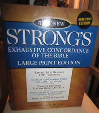 New Strong's Exhaustive Concordance of the Bible HC/Large Print