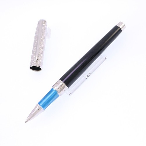 S.T.Dupont Ballpoint Pen Line D Etanity M Shiny Black Lacquer Fire X Guilloche - Picture 10 of 11