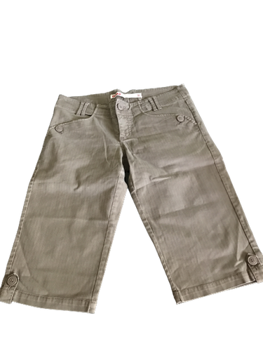 Only Short Jeans Bermuda Marron Femme Fermeture Eclair Top Occasion Taille 36 Fr - Bild 1 von 8