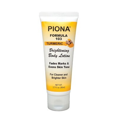 PIONA Formula 103 Turmeric Brightening Body Lotion 2.7 Oz.