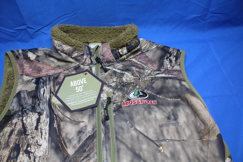 Paramount EHG Elite Mossy Oak LARGE Midweight Camo Berber Lined Hunting Vest - Picture 3 of 10