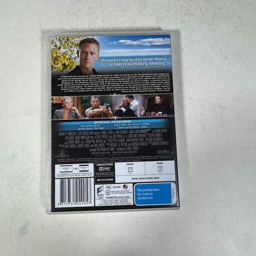 Casino Royale James Bond 007 (DVD, 2006) Daniel Craig Free AU Post - Picture 2 of 8
