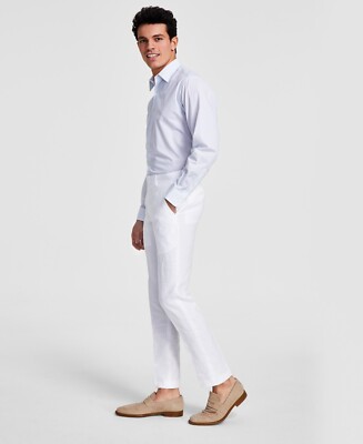 chinese dress ladies Relaxed Linen Pant - White