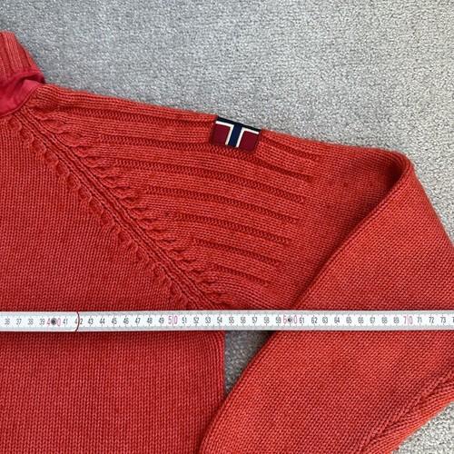 NAPAPIJRI Herren Wolle Pullover Gr. M Sweater Jumper Strickpullover 24510 Orange - Bild 6 von 10