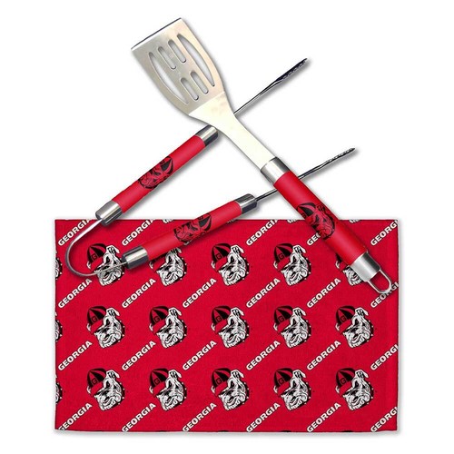 Northwest NCAA Unisex Georgia Bulldogs Adult 3-Piece BBQ Utensil Set - 第 1/2 張圖片