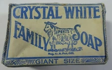 NEW NOS Vintage CRYSTAL WHITE Soap Bar Colgate Palmolive-Peet UNOPENED Giant Sz