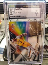 2021-22 Panini Prizm Anthony Davis Fast Break Disco Silver Prizmatic #21 Graded 