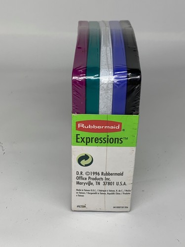 Rubbermaid Expressions 1996 CD paquetes de viaje 623M estuche de transporte paquete de 5 nuevo - Imagen 4 de 6