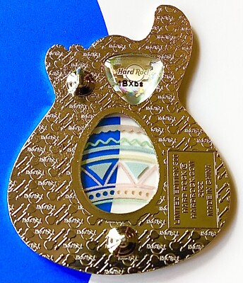 2022 HARD ROCK CAFE EASTER EGG STAINED GLASS GUITAR LE PIN | eBay