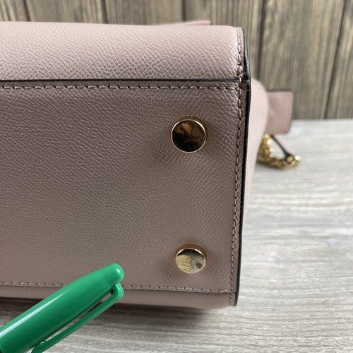 Michael Kors Women’s Sylvia Medium Top Zip Satchel in Soft Pink Shoulder Bag - Picture 22 of 24