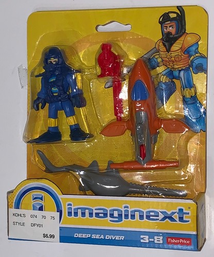 Imaginext Ocean Adventure TURBO RESCUE BOAT & Set of 4 Adventure Figures MIP - Picture 6 of 9