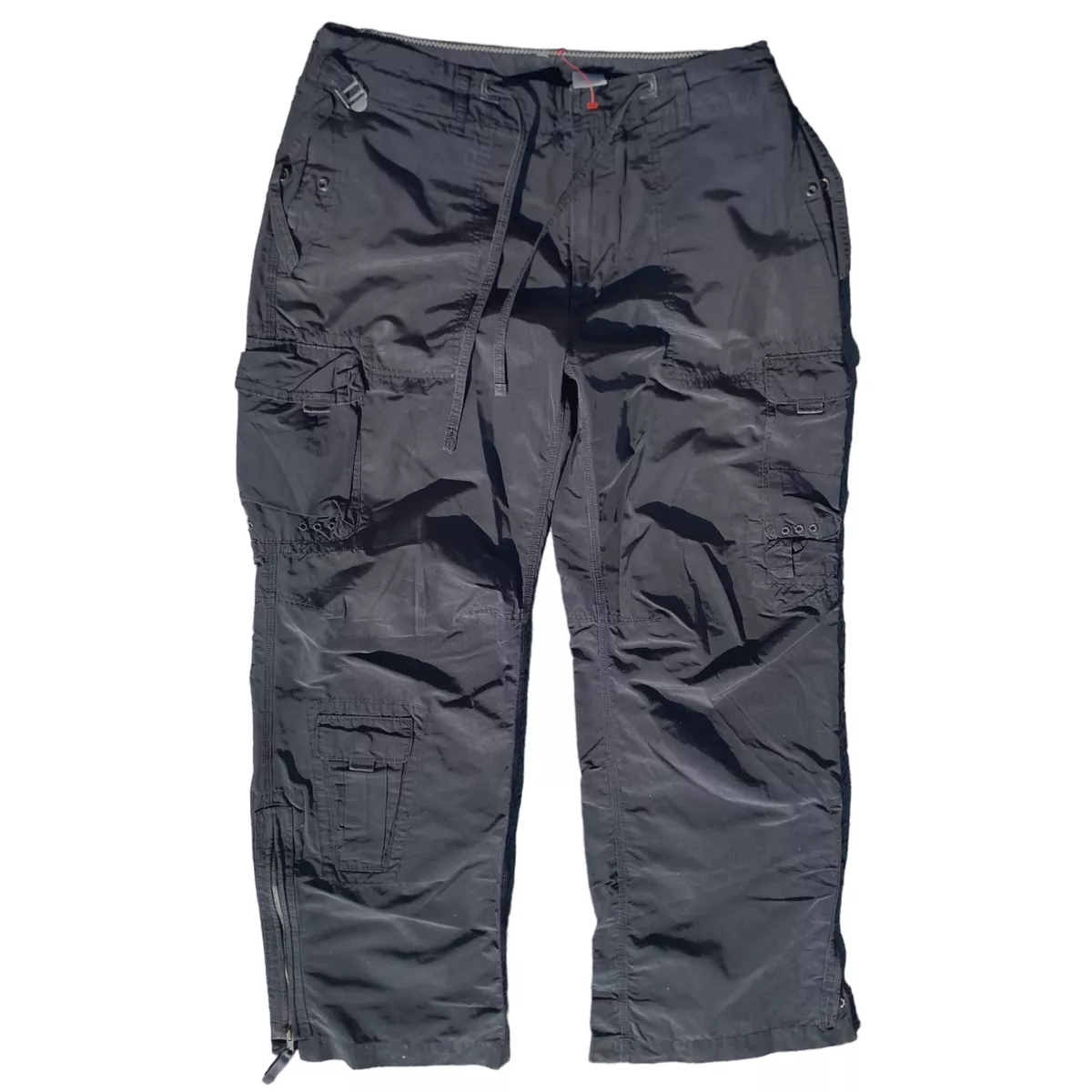 Cargo Parachute Pants with Zip Pockets