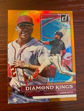 2022 Donruss Holo Orange Foil Diamond Kings Juan Soto #20 Nationals