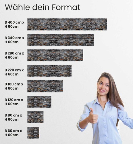 Küchenrückwand selbstklebend Mauer Schiefer Stein Spritzschutz Folie - Bild 7 von 9
