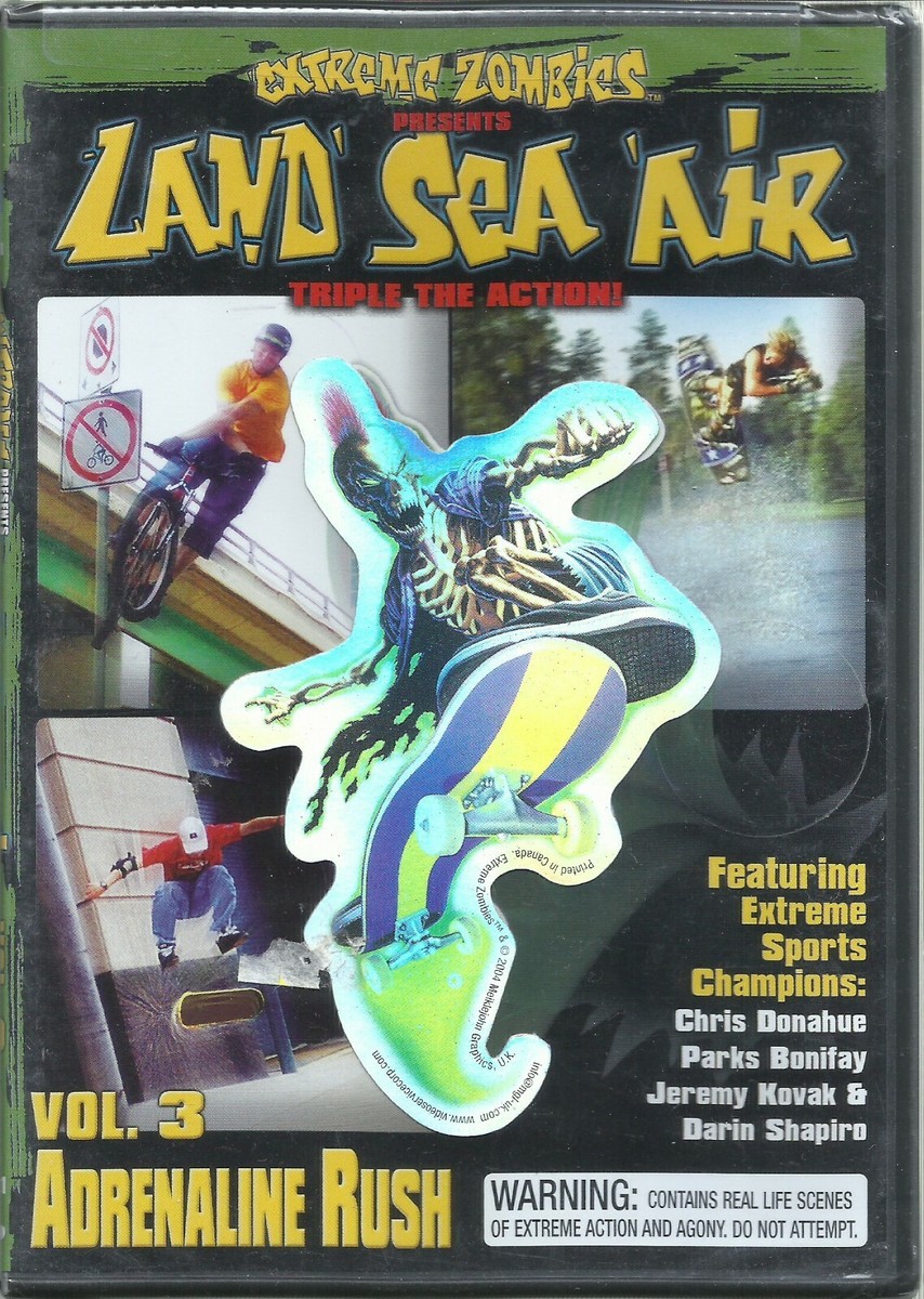 Extreme Zombies: Land Sea Air Vol. 3 - Adrenaline Rush (DVD, 2004