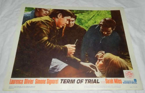 Set mit 8 Vintage Film Lobby Karten für Prozesszeit, 1962, Laurence Oliver - Bild 4 von 8