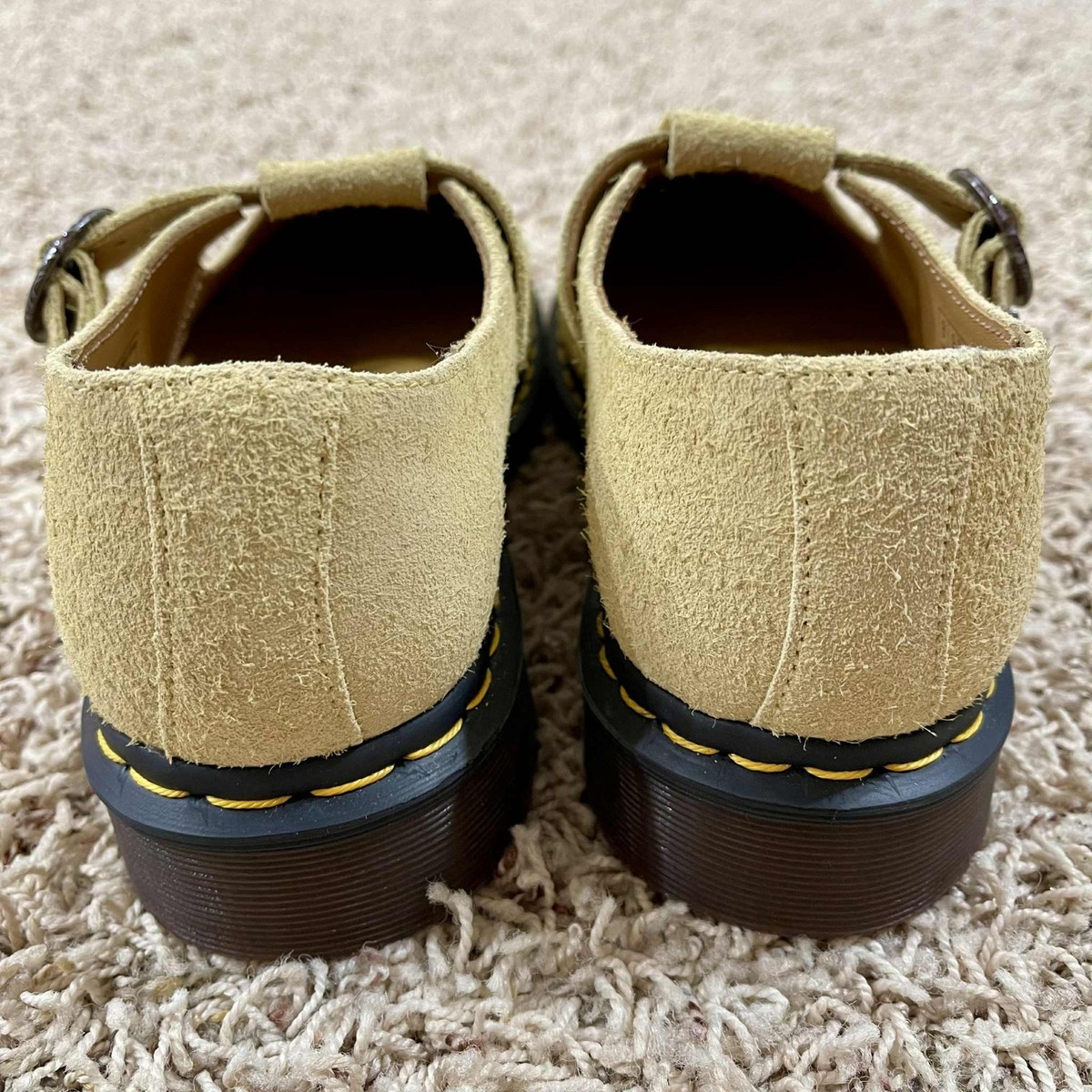 New, Dr. Martens T-Bar Suede Shoes Size 10 Men. Dr. Martens T-Bar Mary Jane Suede Leather Shoes, Men main image 4