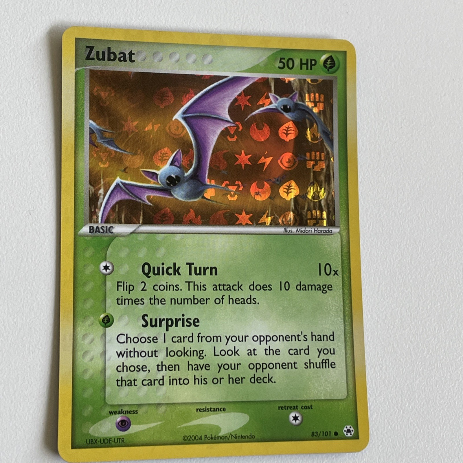 Zubat 83/101 Hidden Legends Reverse Holo Nm/Excellent
