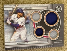 2023 Topps Museum Mookie Betts Primary Pieces Quad Relics 79/99
