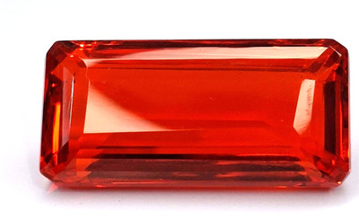 Mexican Fire Opal Natural 80-82 Ct Emerald Cut Certified Loose Gemstone SP440