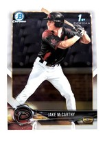 2018 Bowman Draft JAKE MCCARTHY Chrome Rookie Card #BDC-94. rookie card picture