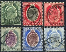 Malta 1904 King Edward Used (SC# 30-36)