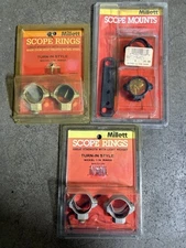 MILLETT 1" Scope Rings Set Of 3 612 614 688