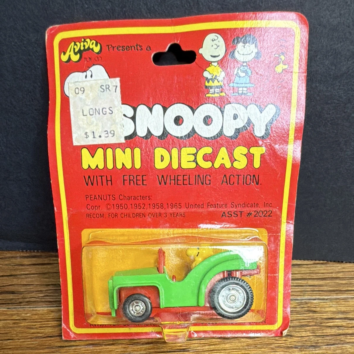 Snoopy Diecast Car In Vintage Manufacture Diecast Cars, Trucks