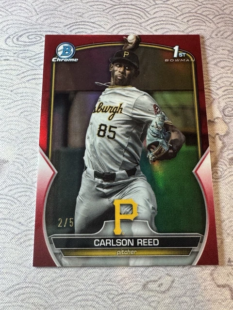 2023 Bowman Draft - Chrome Carlson Reed #BDC-11 Red Refractor /5 1st Bowman