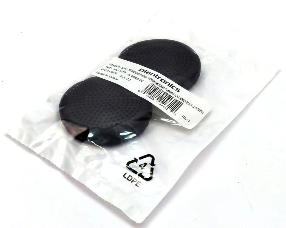 Plantronics HW510 Leatherette Cushion Headset 202999-02 Genuine 2 Pack (Sealed) - Image 2 of 4