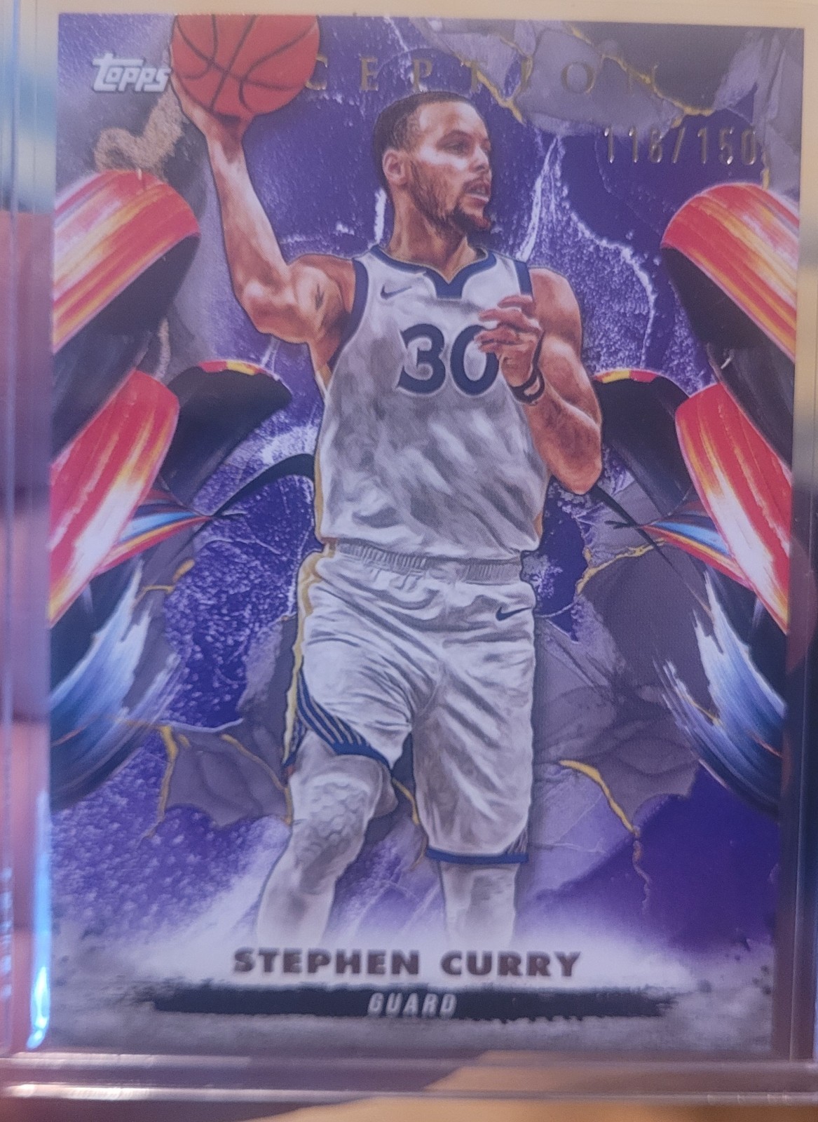 Stephen Curry 24-25 Topps Inception Purple Parallel #116/150.