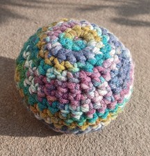 Handmade Crocheted Hacky Sack  Stress Ball  Foot Bag  College Must Have