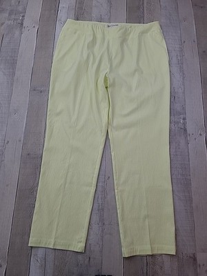 Drapers & Damons Pants Women's Sz XL Petites Pull On Stripe Stretch Pockets