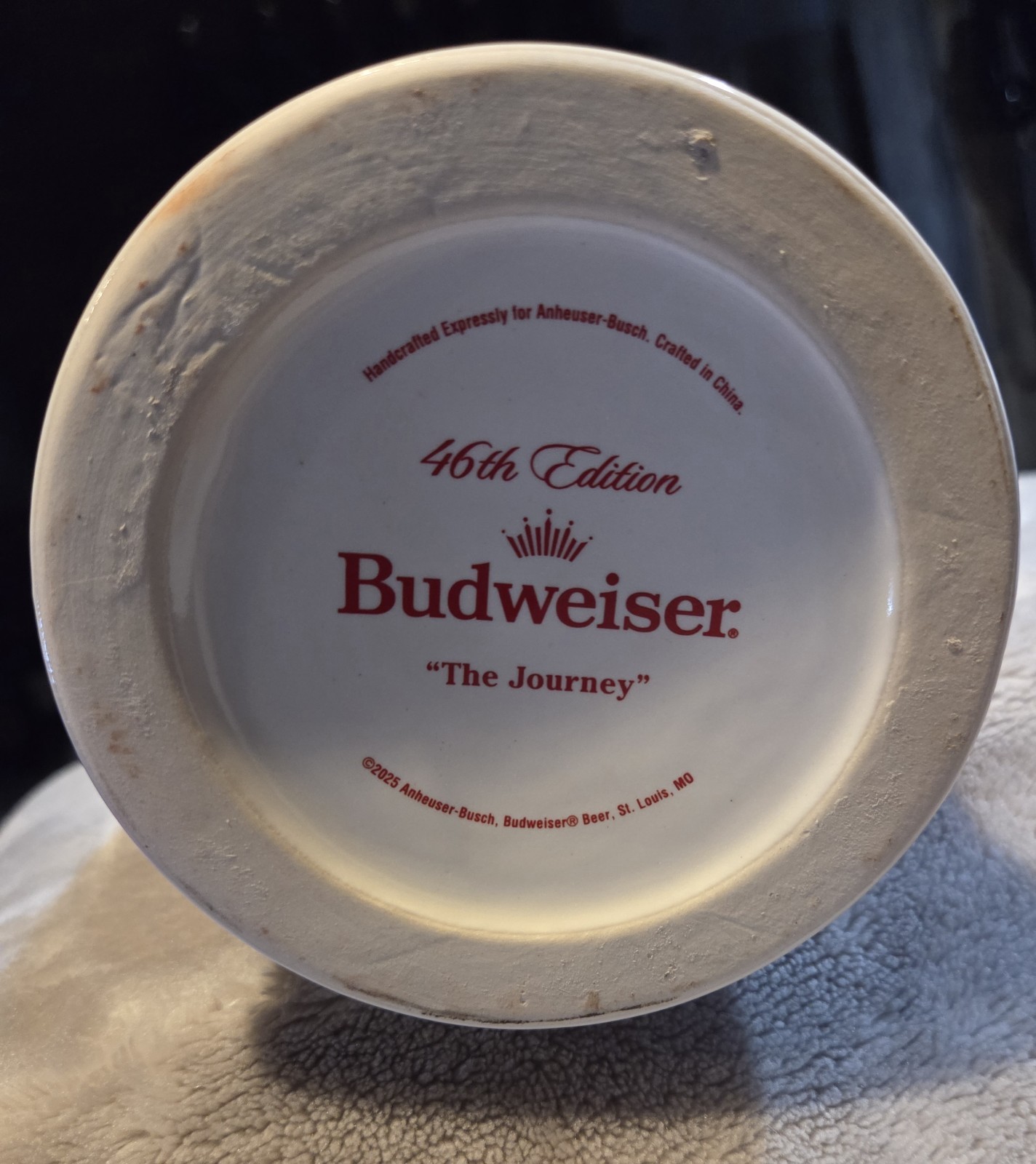 NEW 2025 Limited Edition Budweiser  "The Journey" Holiday Stein  46th Edition 