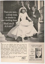 Sego Diet Food Can Start You Back to Wedding Dress Size 1963 Vintage Ad