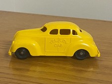 Yellow Cab Vintage Toy Car USA made 0A-38