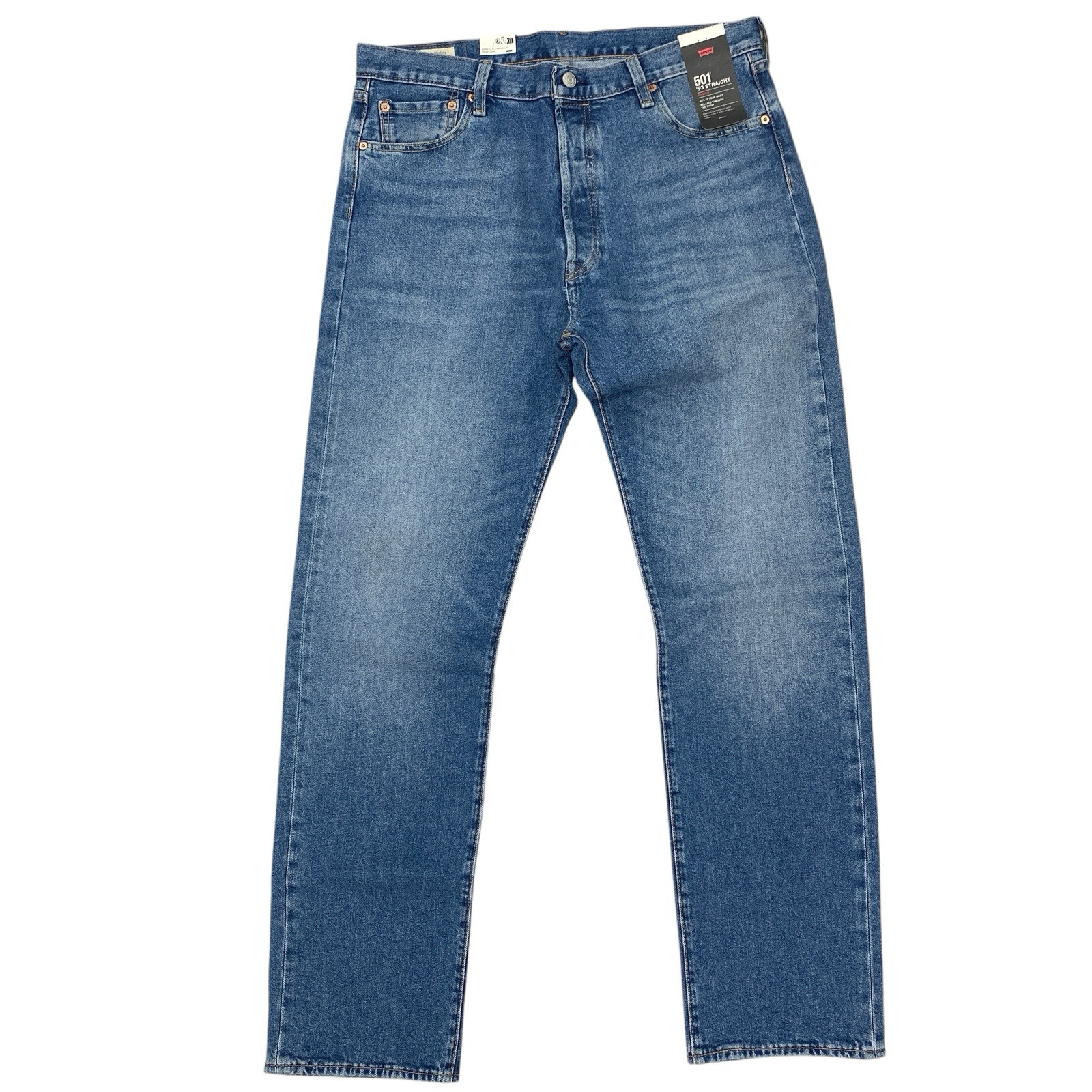 Прямые мужские джинсы Levis Premium 501 93 (36 x 34) из эластичного денима