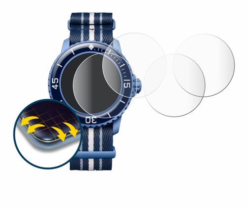Full-Cover Schutz Folie für Blancpain x Swatch Scuba Fifty Fathoms 3D Curved 2x - Zdjęcie 2 z 8