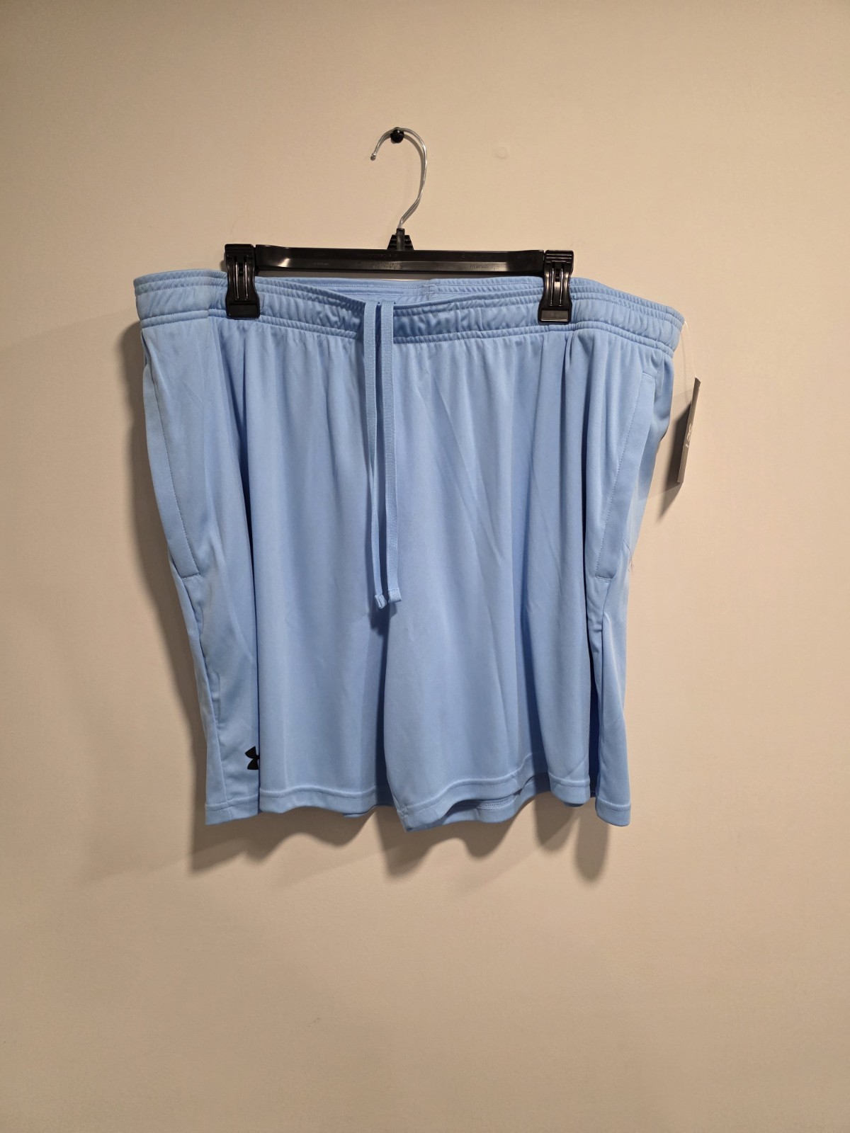 Under Armour Men's Athletic Shorts 2XL Light Blue Loose Fit Drawstring Pockets