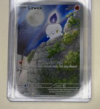 2025 Pokemon White Flare Litwick 101/086 Illustration Rare EN on eBay