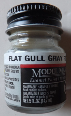 Testors Model Master ''Flat Gull Gray'' FS 36440 #1730  1/2 oz. Enamel Paint OOP