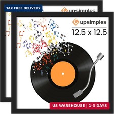 12.5x12.5 Record Frame, Vinyl Frames for 12inch Album Cover, Wall Display for Ho
