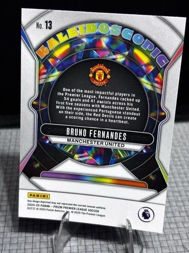 Bruno Fernandes 2024-25 Panini Prizm Premier League Kaleidoscopic #13 - Picture 2 of 2